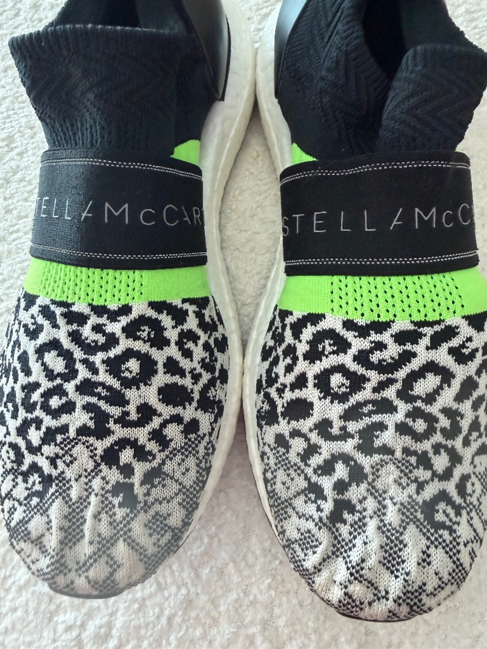 ADIDAS BY STELLA McCARTNEY UltraBoost X 3D Knit Leopard Sneakers